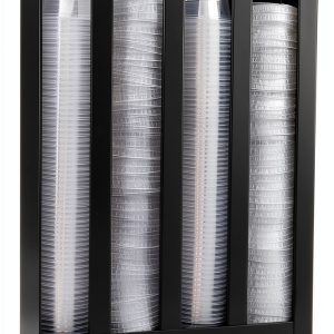 Generic Acrylic Cup Lid Organizer Wall Mount Kitchen Storage-0