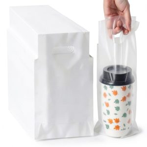 DEAYOU Handle Drink Carrier Bags Food Grade HDPE Plastic-0