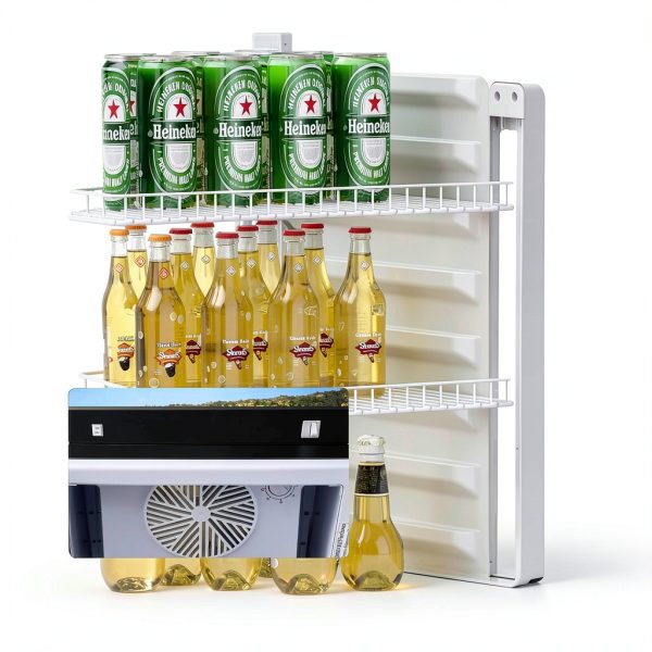 VEVOR Merchandiser Refrigerator 6.8 Cu.Ft Glass Door with Shelves-10