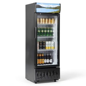 VEVOR Merchandiser Refrigerator 6.8 Cu.Ft Glass Door with Shelves-0